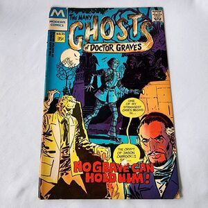 Many Ghosts of Dr. Graves #25 Modern Comics 1971 No Grave Can Hold‎ Him! Boyette